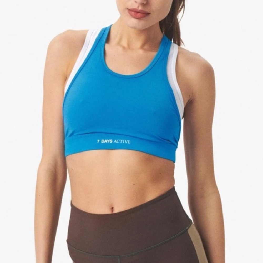 7 days active 2 layer sports bra size L NWOT